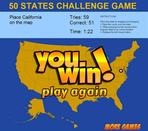 Image relating to challenges of implementing MAP The 50 States Map Quiz